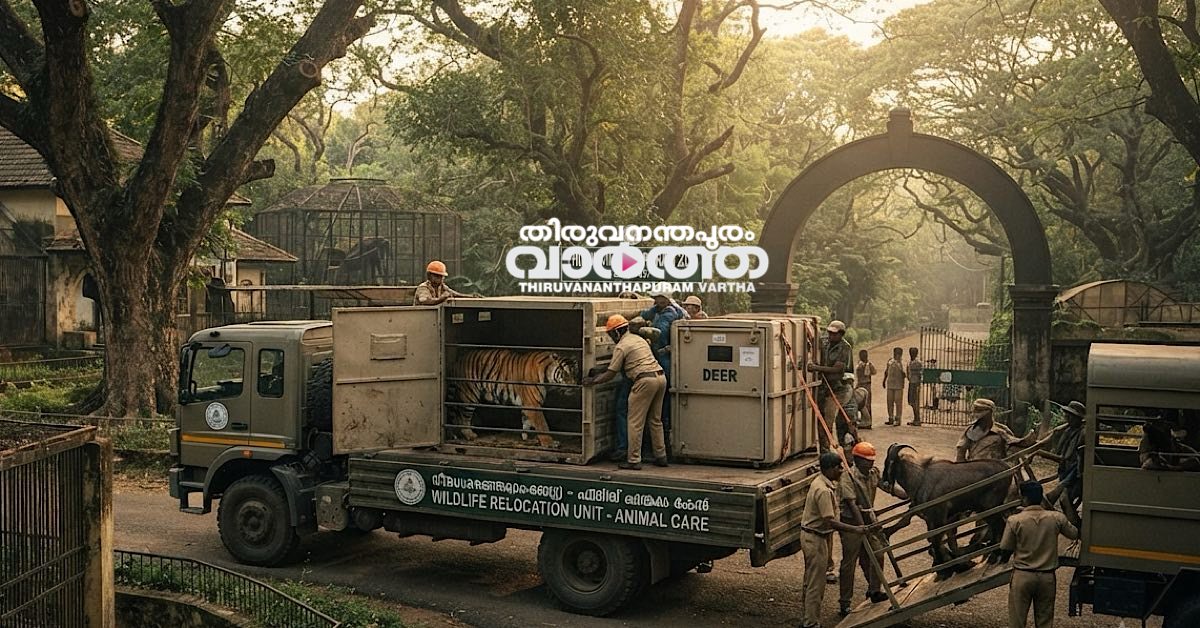 Animal shifting zoo tvm vartha